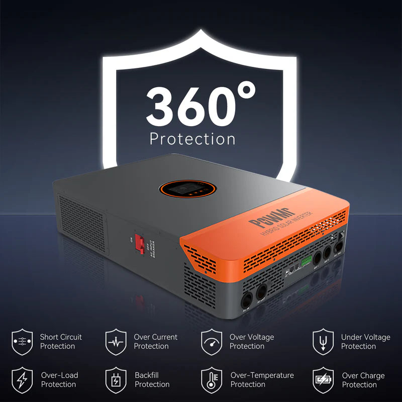 10KW 48Vdc Hybrid Inverter 110/240Vac Split Phase