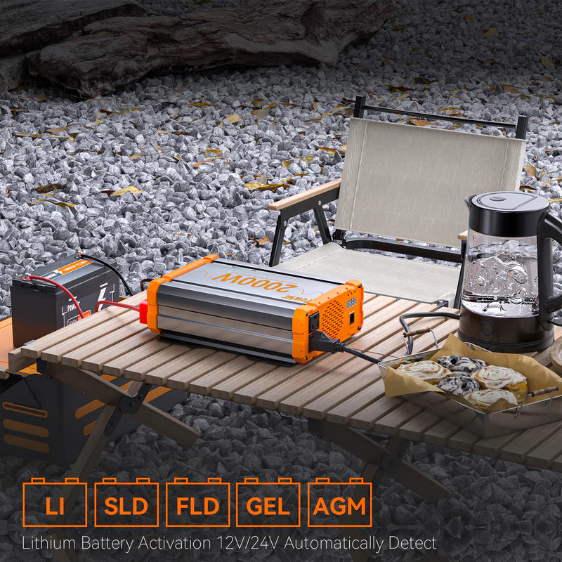 2000W DC 12V AC 220V EU Power Inverter