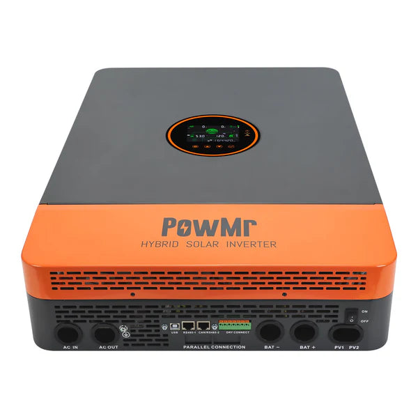 10KW 48Vdc Hybrid Inverter 110/240Vac Split Phase Supports 6 Units in Parallel